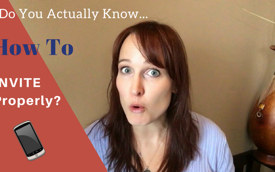 “Network Marketing: Do you actually know how to invite properly?”