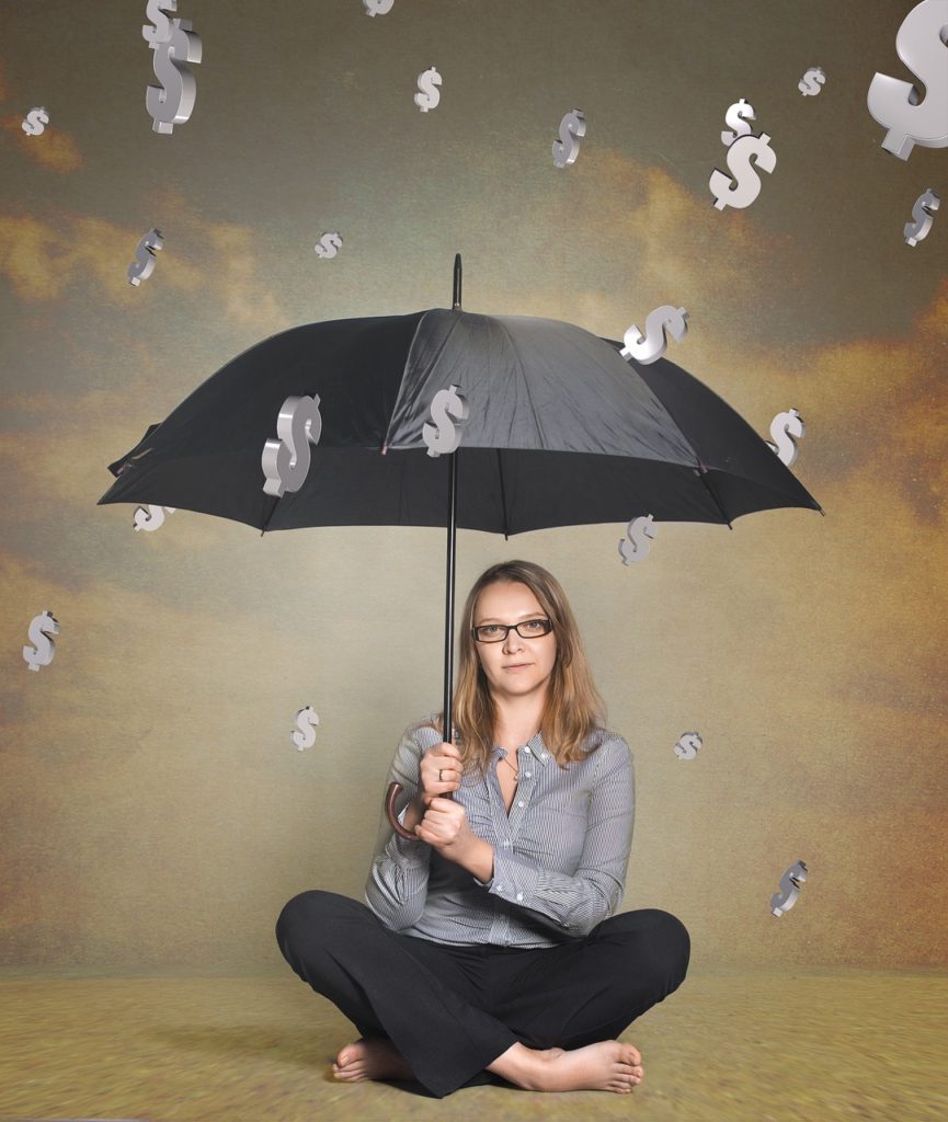 Image of girl with umbrella …used for the blog post entitled: "Time to Finally Switch Network Marketing Companies?”